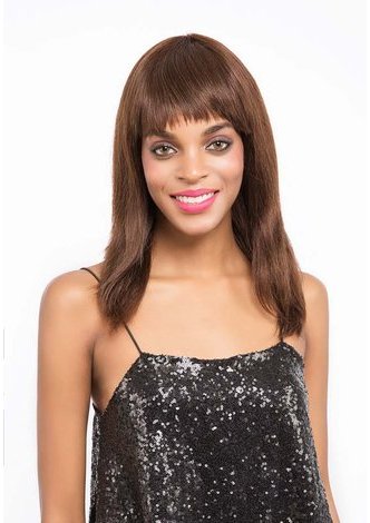 BEAUTY | Remy Human Hair 10 Inch Straight Mid-lenght Wig FZ49