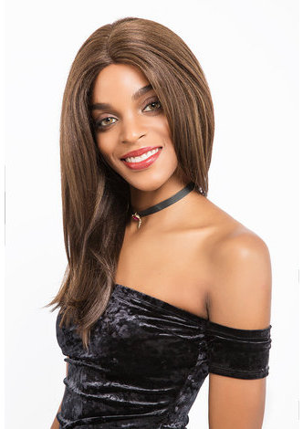 DEEDEE | Swiss Lace Frotnal Heat Resistant Synthetic Hair 14 Inch Straight Long Wig