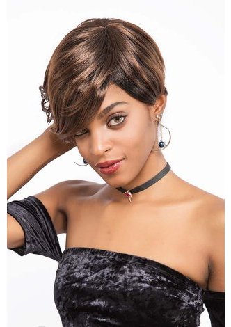 FIONA | Synthetic Fiber Hair 6.5 Inch Wavy Short <em>Wig</em>