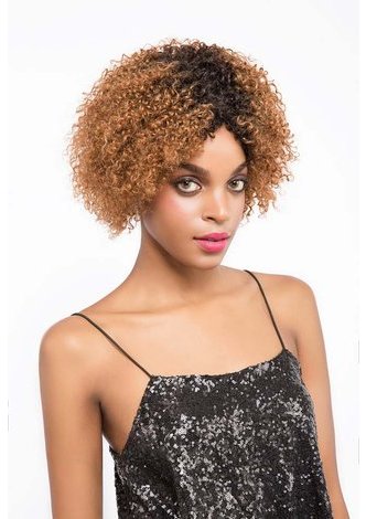 JERRY | Remy Human Hair 8 Inch Curly <em>Short</em> <em>Wig</em> JERRY