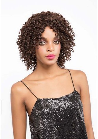 KERR | Remy Human Hair 10 Inch Curly Short <em>Wig</em>