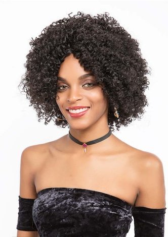 NACY | Synthetic <em>Fiber</em> Hair 13 Inch Curly Mid-lenght <em>Wig</em>