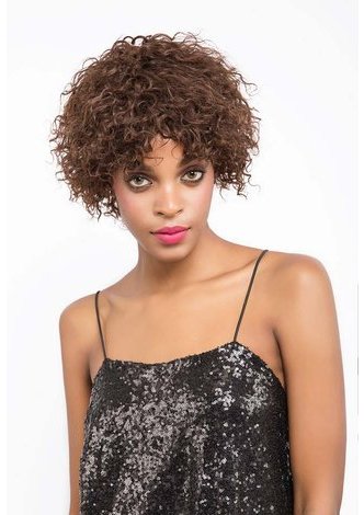 ORA | Remy Human Hair  6.75 Inch Wavy <em>Short</em> <em>Wig</em>