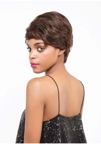 VERA | Remy Human Hair 4 Inch Wavy Short Bob Wig 9081