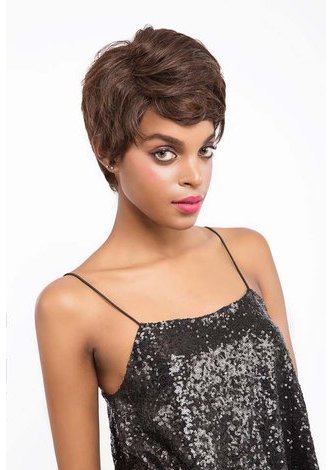 VERA | <em>Remy</em> Human Hair 4 Inch Wavy Short Bob Wig 9081