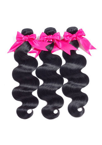7A Grade Indian Virgin Human Hair Body <em>Wave</em> Weaving 300g 3pcs 8~30 Inch