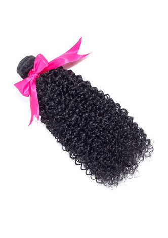 7A Grade Peruvian Virgin Human Hair <em>Kinky</em> Curly Weaving 100g 1pc 8~30 Inch