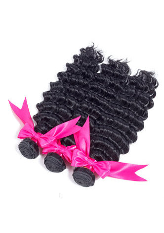 8A Grade Brazilian <em>Remy</em> Human <em>Hair</em> Deep Curly Weaving 300g 3pc 8~30 Inch