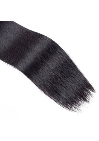 HairYouGo 7A Grade Indian Virgin Human Hair Straight 13*4 Closure with 3 straight hair bundles