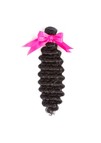 7A Grade Indian Virgin Human <em>Hair</em> Deep Wave Weaving 100g 1pc 8~30 Inch