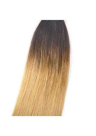 Cheveux HairYouGo Ombre pré-colorée brésilienne cheveux raides bundles vague T1B cheveux jaunes Weave Extension de cheveux humains 12-24 pouces