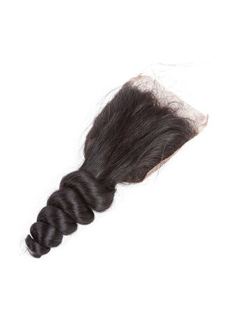 HairYouGo 7A Grade Indian Virgin <em>Human</em> Hair Loose Wave 4*4 Closure