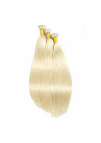 HairYouGo 7A Grade Indian Virgin Human Hair Pre-Colored 613 Blonde Weave Weft Straight 10~22 Inch 100g/pc 