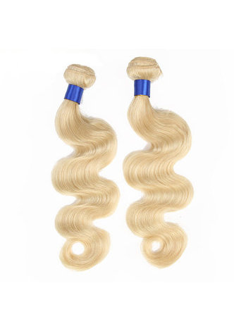 HairYouGo 7A Grade Indien Vergin Cheveux Humains Pré-Colore 613 Blonde Weave Trame Corps Vague 10 ~ 22 Pouces 100g / pc