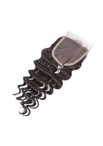 HairYouGo 7A Grade Malaysian Virgin Human <em>Hair</em> Deep Wave 4*4 Closure