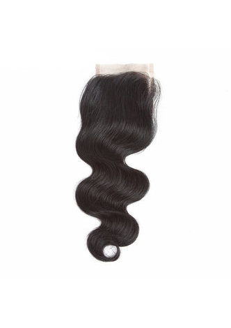 HairYouGo 7A Grade Peruvian <em>Virgin</em> Human Hair Body Wave 4*4 Closure