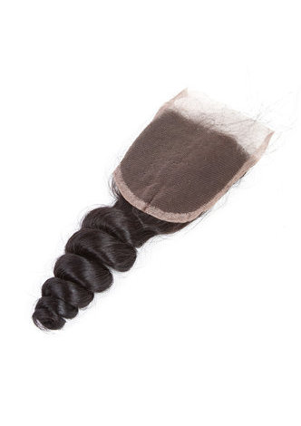 HairYouGo 7A Grade Peruvian Virgin Human Hair <em>Loose</em> <em>Wave</em> 4*4 Closure