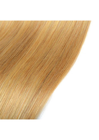 HairYouGo Cheveux Ombre Pré-Coloré Malaisien Non-Remy Cheveux Raides Bundles Vague T1B Cheveux Jaunes Pores Weave Extension de Cheveux Humains 12-24 Pouces