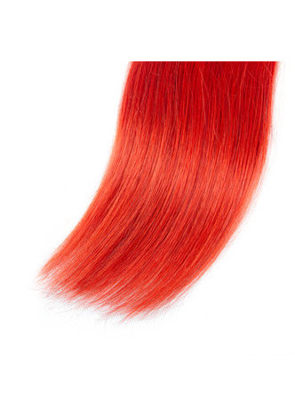 HairYouGo Cheveux Ombre Pré-Coloré Malaisiens Non-Remy cheveux raides bundles Vague T1B Cheveux Rouges Weave Extension de Cheveux Humains 12-24 Pouces