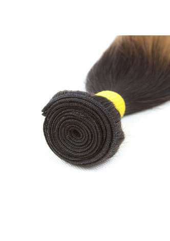 HairYouGo Hair Pre-Colored Ombre Brazilian Straight hair bundles Wave T1B/30 Hair Weave Human Hair Extension 12-24 Inch