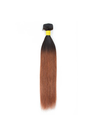 HairYouGo Hair Pre-Colored Ombre Malaysian Non-Remy <em>Straight</em> hair bundles <em>Wave</em> T1B/30 Hair Weave