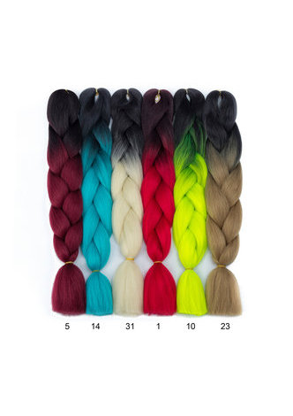 HairYouGo   Synthetic Braiding Hair Extensions 24 inch 100g/piece Pure <em>Colorful</em> to Pick Jumbo