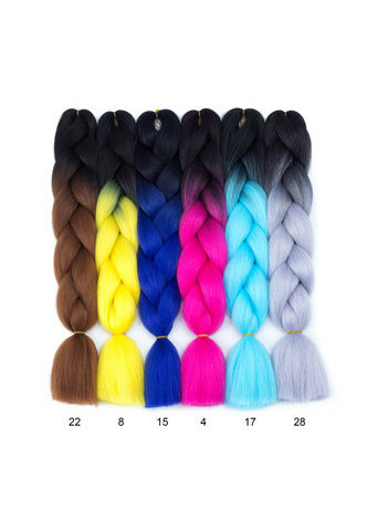 HairYouGo   Synthetic <em>Braiding</em> <em>Hair</em> Extensions 24 inch 100g/piece Pure Colorful to Pick Jumbo