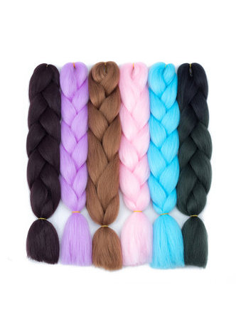 HairYouGo 24 pouces Jumbo Tressage Extensions de Cheveux Synthétiques 1 Ton 100g Haute Température Fiber Crochet Tressage Cheveux 29 Couleurs