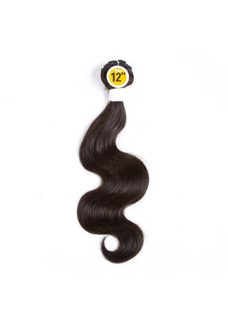 HairYouGo 7A Grade Indian Virgin Human Hair Body Wave 6 Bundles with Closure #1B Nature Color 100g/pc 