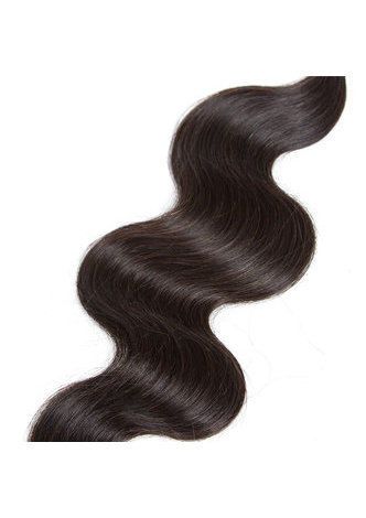 HairYouGo 7A Grade Malaisienne Vergin Cheveux Humains Vague de Corps 6 Bundles avec Fermeture # 1B Nature Couleur 100g / pc