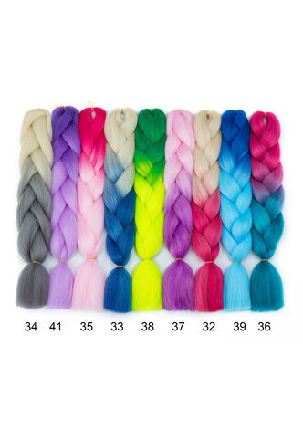 HairYouGo Crochet Braids Hair Extensions Hair Ombre 3-4Tone <em>High</em> <em>Temperature</em> Synthetic Hair 24inch