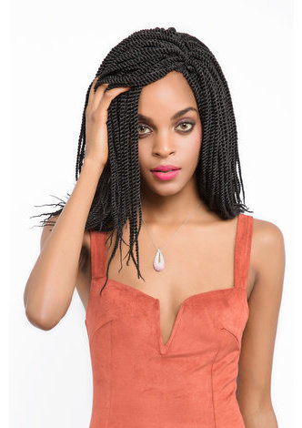 HairYouGo 1B# Sister Lock Hair for Black Women 56roots/pack Faux Locks Kanekalon Synthetic Crochet Braids Hair Bundles