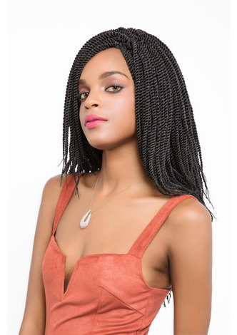 HairYouGo 1B# Sister Lock <em>Hair</em> for Black Women 56roots/pack Faux Locks Kanekalon Synthetic Crochet