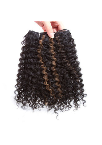 HairYouGo 8inch Synthetic Short Curly Hair 2pcs/lot HM1B/27 Ombre Hair Bundles Deals 100g Kanekalon Hair Extensions