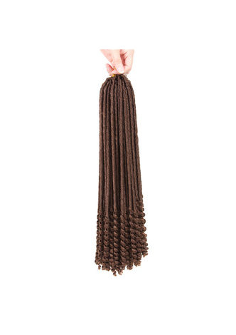 HairYouGo Faux Locs Curly Crochet Braid <em>Hair</em> 30# Kanekalon Low Temperature Fiber 18inch Synthetic