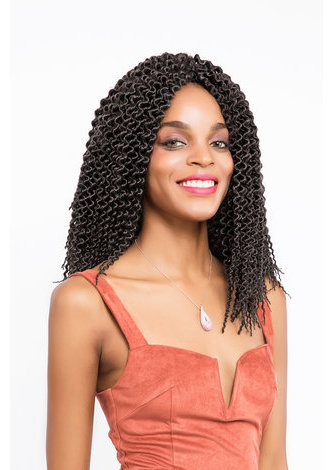 HairYouGo Havana Twist Braids Hair 28roots/pack Kanekalon Low Temperature 1B# Crochet Braiding Curly Hair Extensions