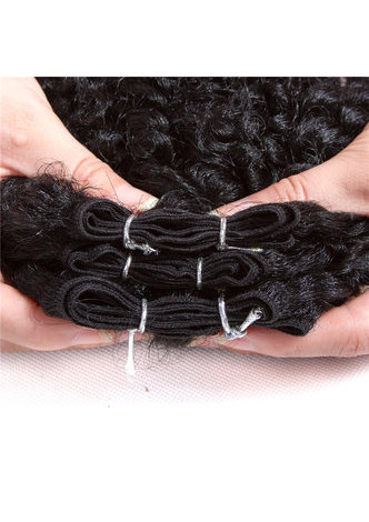 HairYouGo Synthétique Cheveux Weave pour les Femmes Noires 100% Kanekalon Firber 1B Couleur 6 pcs / lot Machine Double Bundles de Trame 100g
