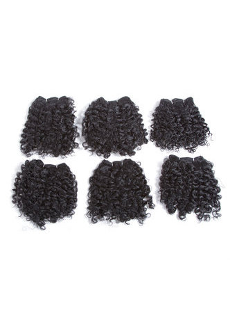 HairYouGo Synthetic Hair Weave for Black Women 100% Kanekalon Firber 1B <em>Color</em> 6pcs/lot Machine