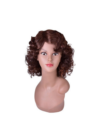 HairYouGo 12inch <em>High</em> <em>Temperature</em> <em>Fiber</em> Short Curly <em>Wig</em> 1pc Women <em>Wig</em> on Sale