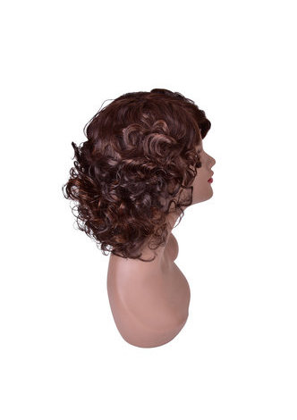 HairYouGo 12inch High Temperature Fiber Short Curly Wig 1pc Women Wig on Sale