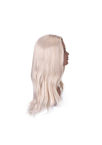 HairYouGo Blond Synthétique Droite Femmes Cosplay Perruque de Cheveux Résistance à la Chaleur Halloween Party Perruques Couleur Pure Longue Femmes Perruques 66 cm