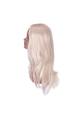 HairYouGo Blond Synthétique Droite Femmes Cosplay Perruque de Cheveux Résistance à la Chaleur Halloween Party Perruques Couleur Pure Longue Femmes Perruques 66 cm