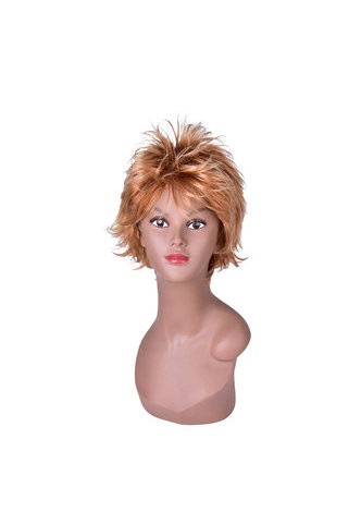 HairYouGo Short Straight <em>Wigs</em> for Women 24-30-613# Ombre <em>Hair</em> with Bangs 4.7inch Fluffy <em>Synthetic</em>