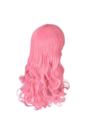 HairYouGo 28nch Halloween Perruque Synthétique Cheveux Longs Ondulés Cosplay Perruques Rose Blonde Femmes Parti Perruque 1021A