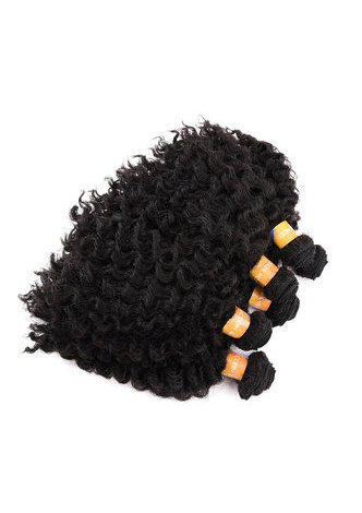 HairYouGo Court Ondulés Synthétique Cheveux Weave 8 pouces Jazz Vague 6 pc / lot Kanekalon Extensions de Cheveux Offres Bundle 4 Couleur pour les Femmes Noires