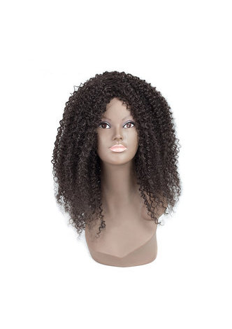 HairYouGo Belly Synthetic Wigs 14inch Medium Curly Kanekalon Wigs Glueless Heat Resistant Fiber For Black Women Peruca #4