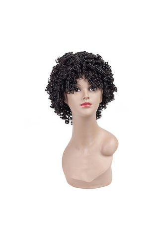 HairYouGo Curly <em>Synthetic</em> Wigs 9inch 2#,1b#,Fs2-30#,Fs4-30 Heat Resistant Peruca Short Wigs 1pc
