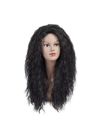 HairYouGo Medium Long Wigs <em>Synthetic</em> Hair 204g Curly Wigs For Black Women 13.5-17Inch Kanekalon