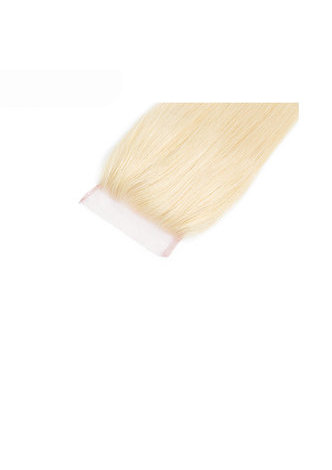 HairYouGo Brazilian Straight Hair #613 Blonde 3 Bundles With Lace Closure 4Pcs Lot Non-Remy Hair Free Shipping